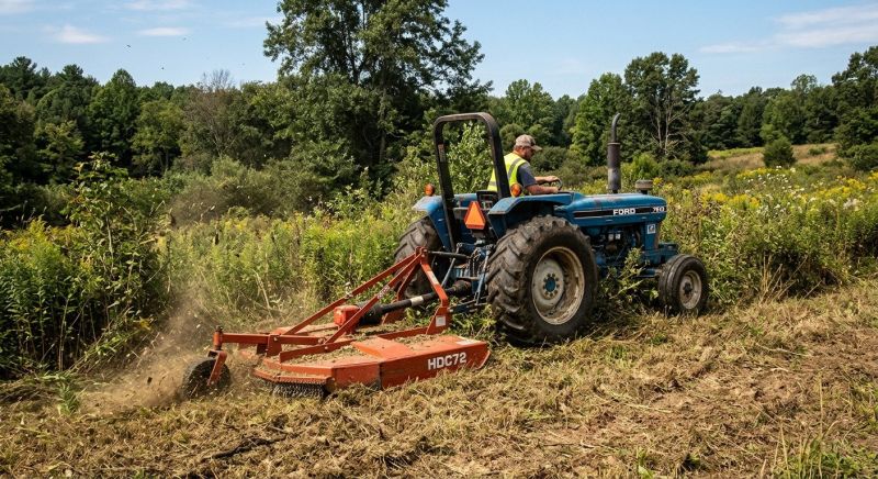 Tractor Mowing in Calvert County, MD