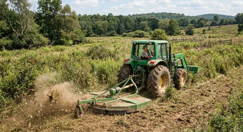 Bush Hog Mowing in Calvert County, MD