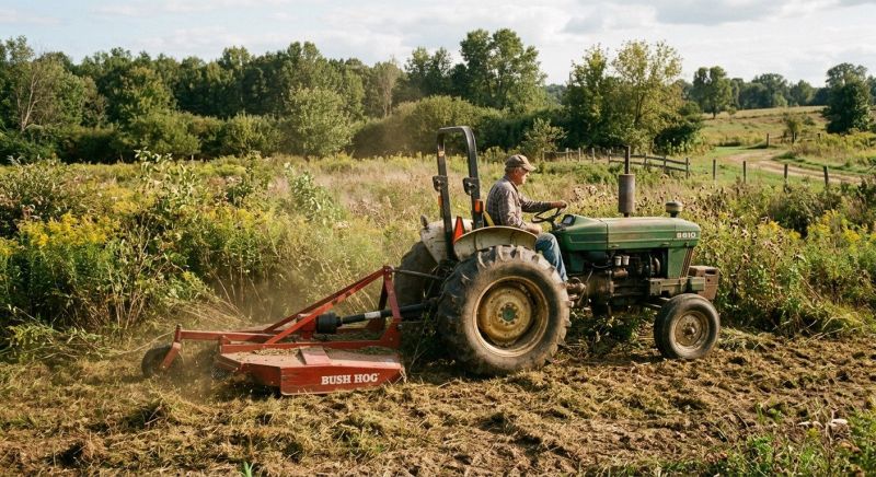 Bush Hog Mowing in Calvert County, MD
