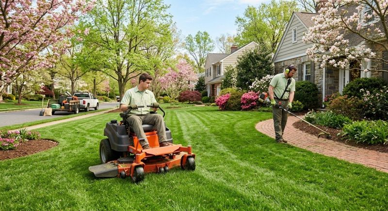 Routine Lawn Maintenance in Bowie, MD